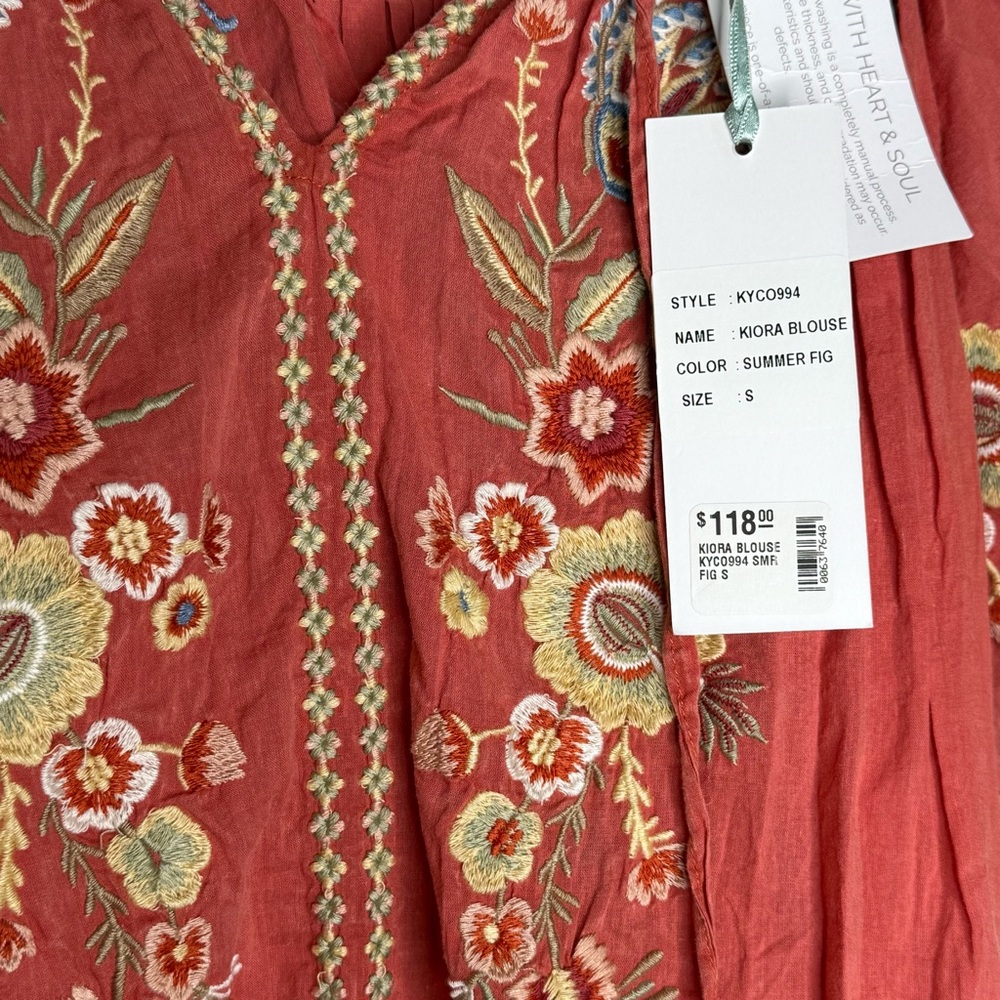 NWT Kyla Seo Kiora Blouse in Fig, size S - Picture 3 of 4